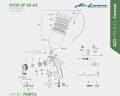 Air Gunsa AZ3 HTE P.A.S. Concept, схема в сборе &mdash; поз. 20 W2SUB6066 (PRESSURE REGULATOR SET)