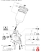Схема запчастей Anest Iwata W-400, позиция 12 &mdash; фитинг регулировки подачи 93594532