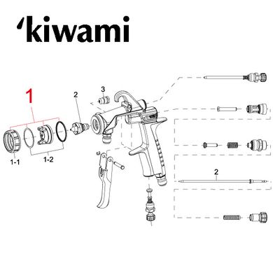 Воздушная голова Anest Iwata Kiwami4-BA4J