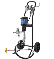 Насос высокого давления Anest Iwata ICON-M233N (iCon X3, 30:1) на тележке с рукавом всасывания