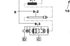 Комплект уплотнений (3 шт.) Anest Iwata / Air Gunsa 93005550 (AZ4 HTE-S Impact Junior, поз. C) &mdash; фрагмент заводской схемы
