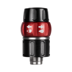 Anest Iwata QFA (Quick Fluid Adjuster) 930721A0 &mdash; быстрый регулятор подачи краски, чёрный корпус с красной секцией переключения