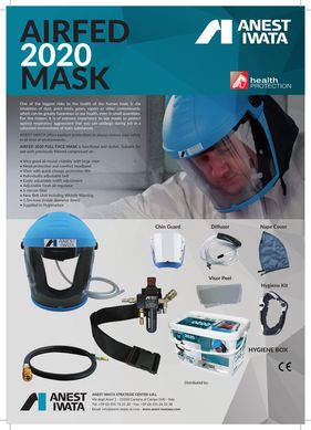 Полнолицевая маска Iwata Airfed Mask Kit. NEW 2020