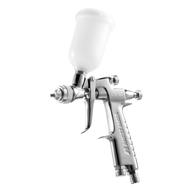 Краскопульт Anest Iwata LPH-80 с верхним бачком &mdash; мини-пистолет LVLP для локального ремонта