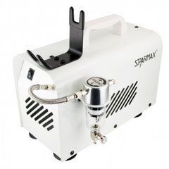 Компрессор Sparmax TC-2000H &mdash; двухпоршневой безмасляный компрессор в металлическом корпусе с ручкой для переноски, регулятором давления/фильтром-влагоотделителем и держателем для аэрографа